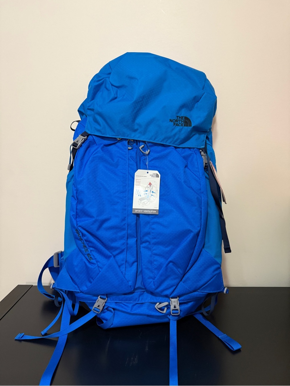The North Face Bright Blue Men’s Banchee 65 Backpack L/XL